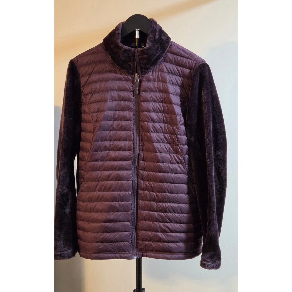 32 Degrees Heat Puffer Fleece Down Jacket Women's Size XL Purple